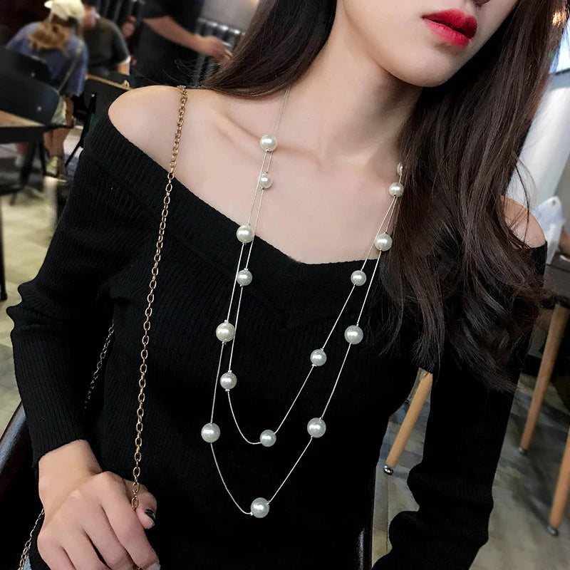 Perla Long Necklace