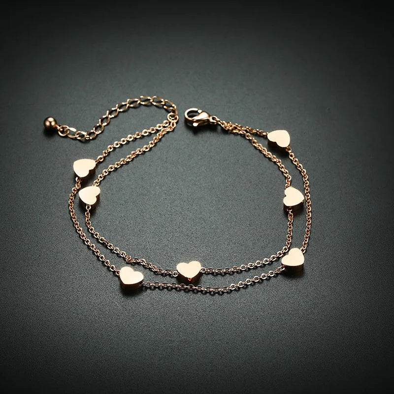 Love Hearts Charm Bracelet
