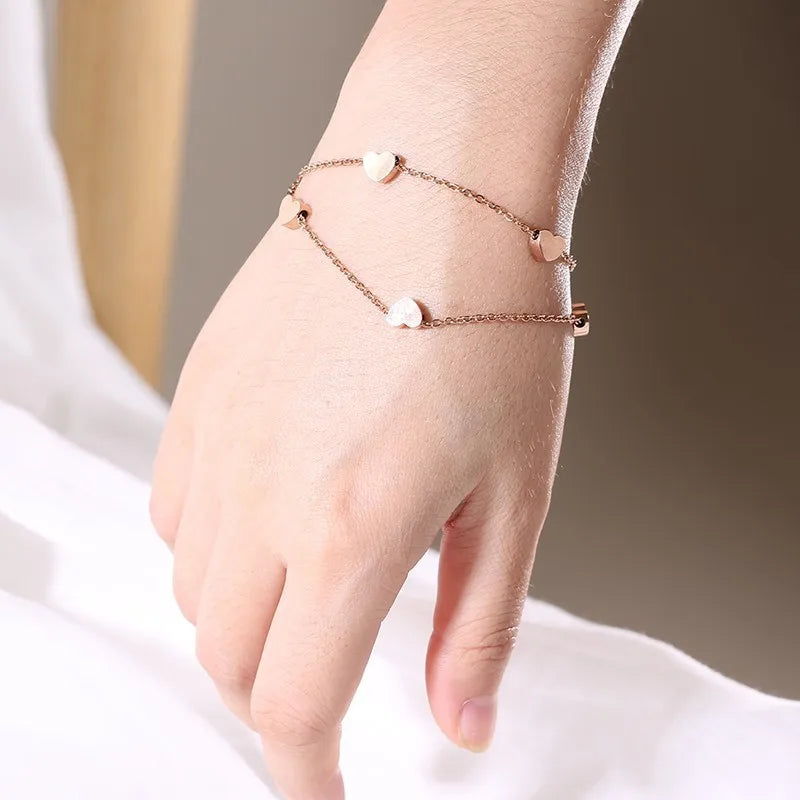 Love Hearts Charm Bracelet