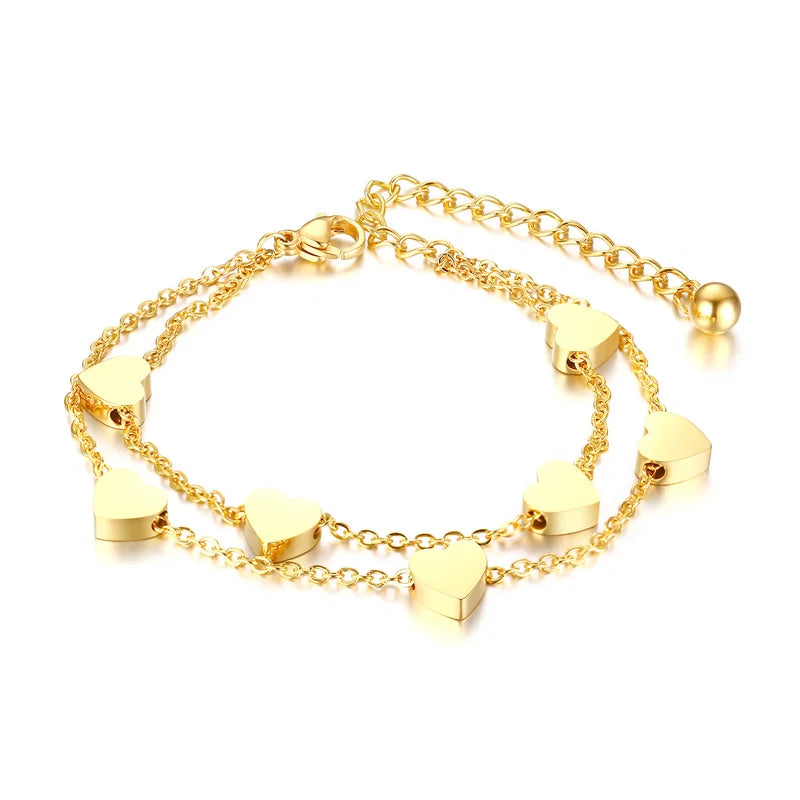Love Hearts Charm Bracelet