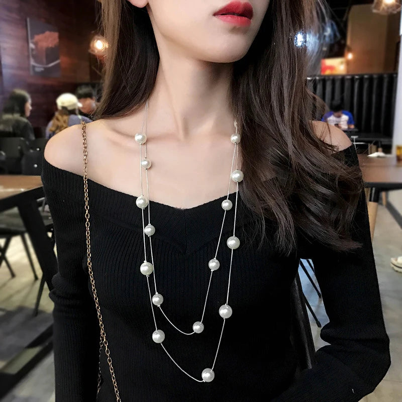Perla Long Necklace