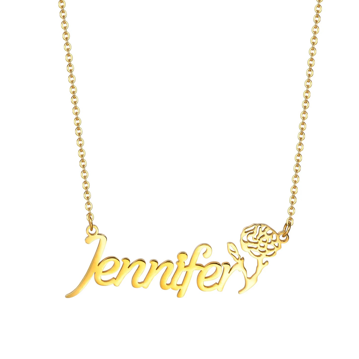 Custom Name Necklaces for Girls and Boys, Stainless Steel