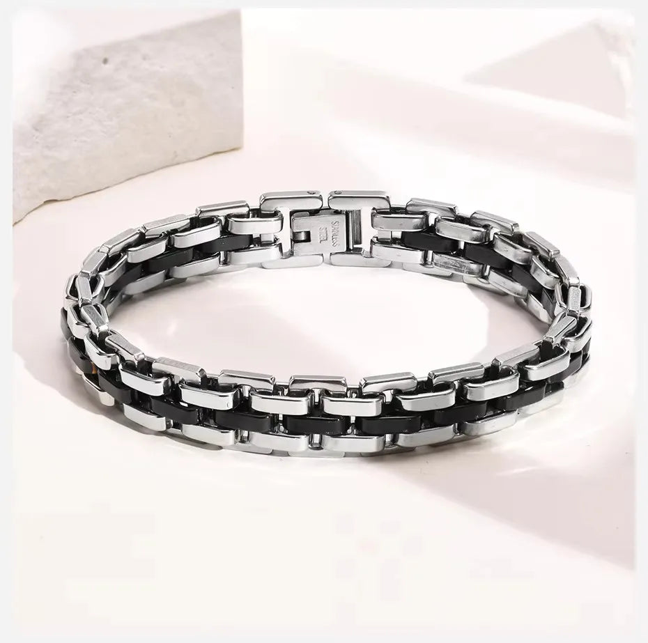 Ares Strap Chain Bracelet for Men Stainless Steel