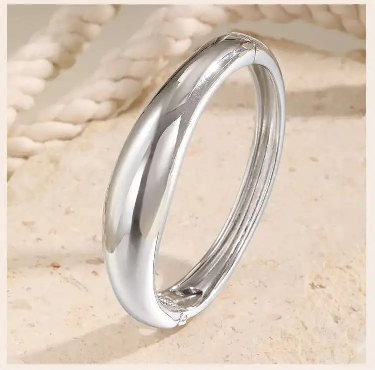 Open Spring Bangle Bracelet