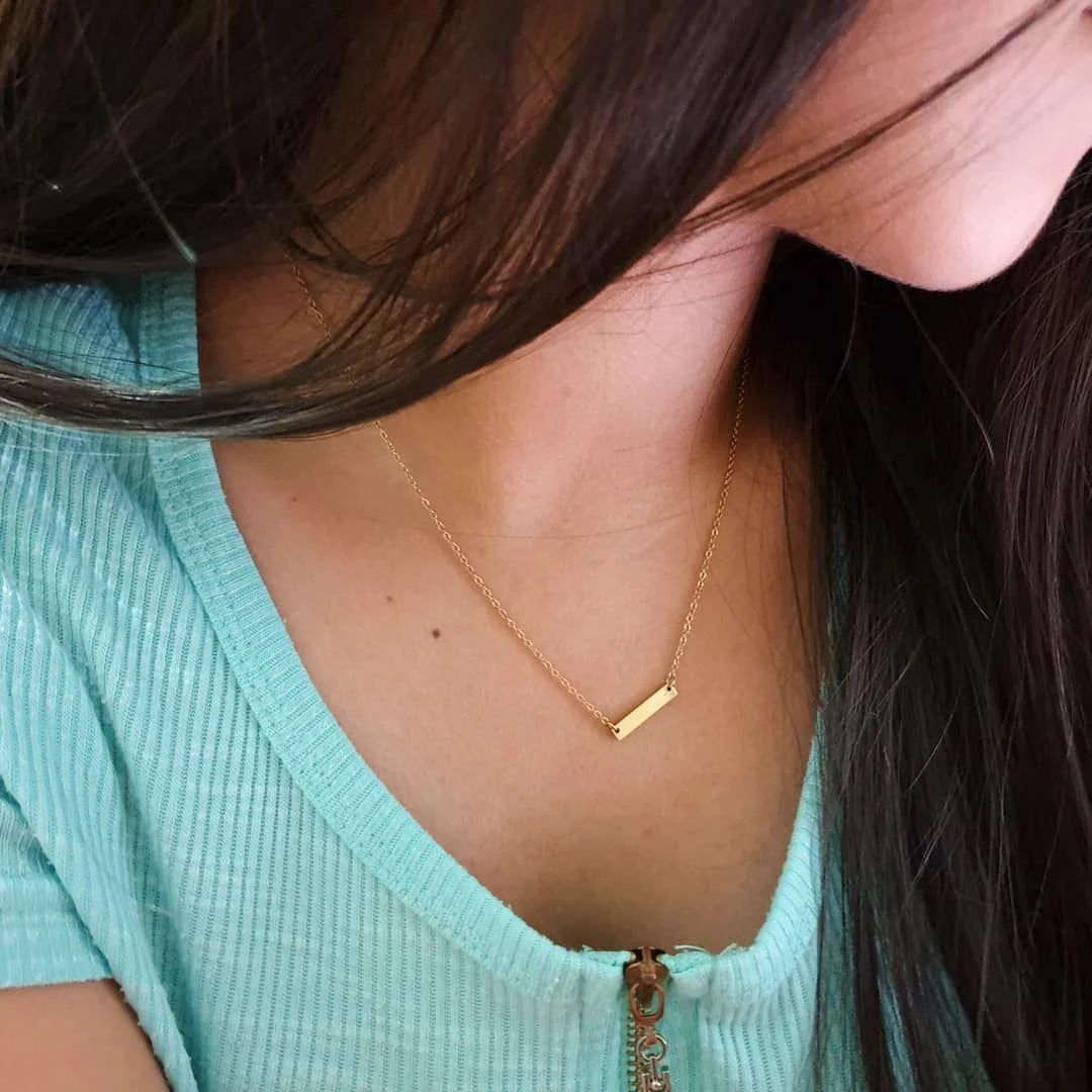 Penelope Minimalist Chokers Stainless Steel Necklace Dainty Gold