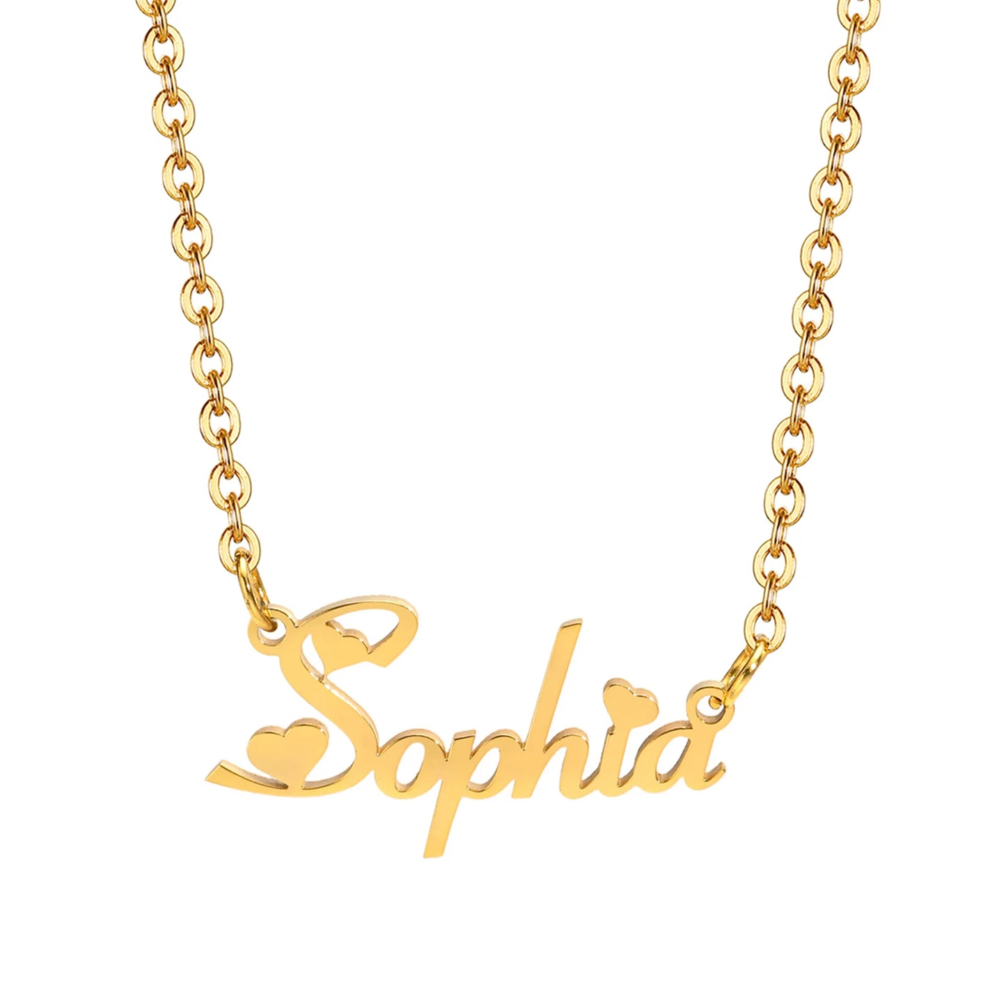 Custom Name Necklaces for Girls and Boys, Stainless Steel
