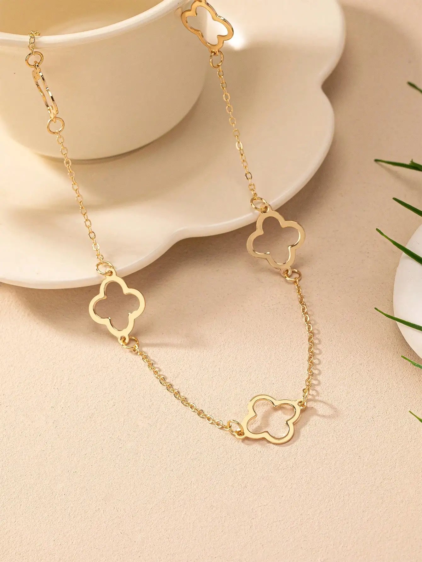 Four-Leaf Clover Necklace