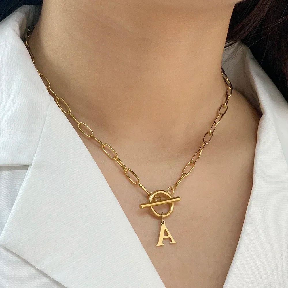 Irene Initial Letter Necklace for Women