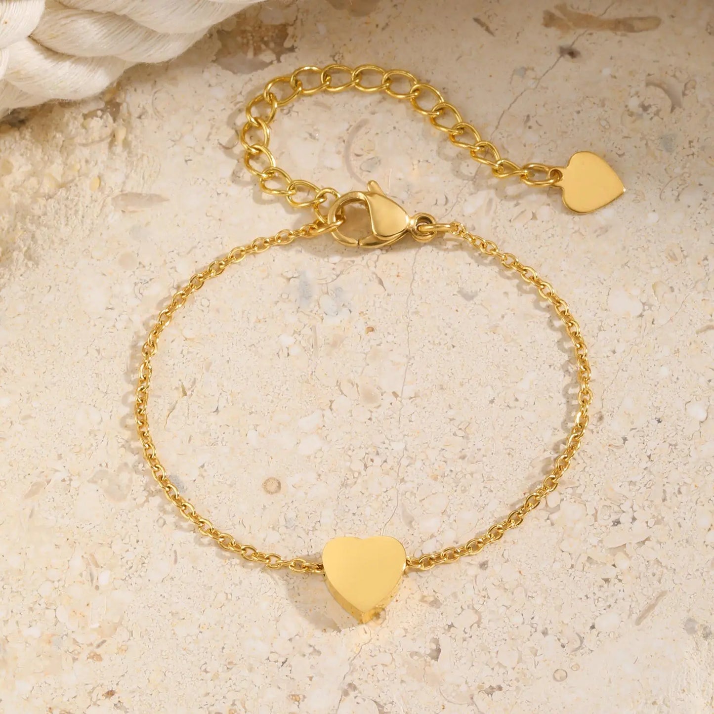 Tiny Heart Charm Anklets for Girls