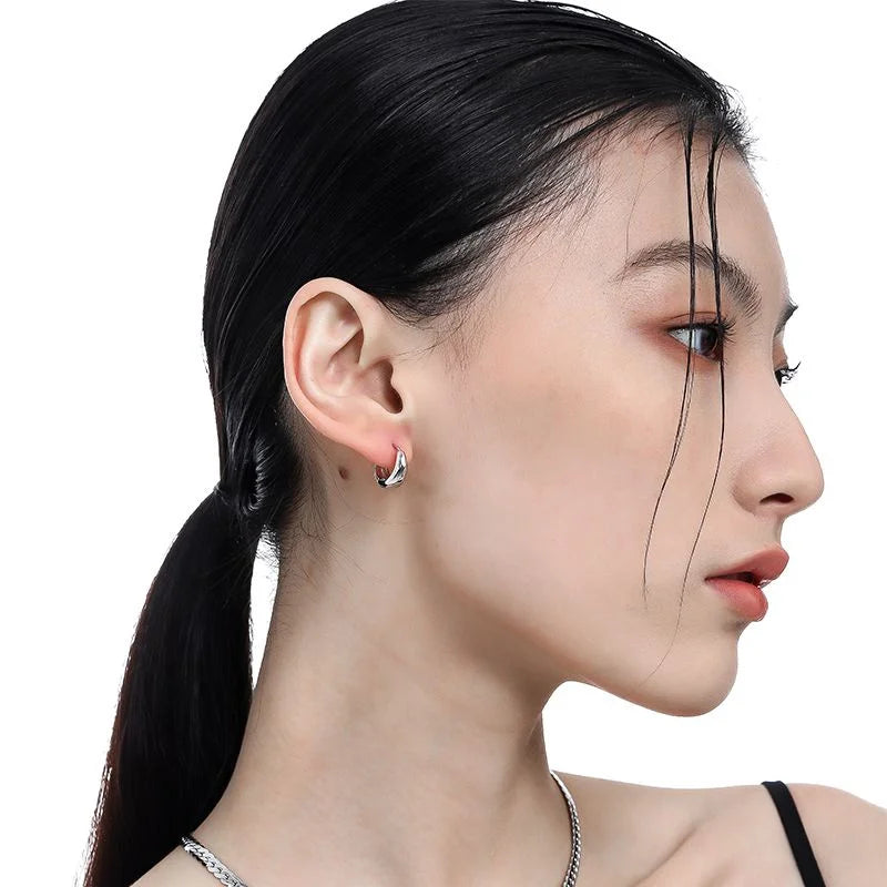 Stephi Stainless Steel Women's Water droplets Earrings