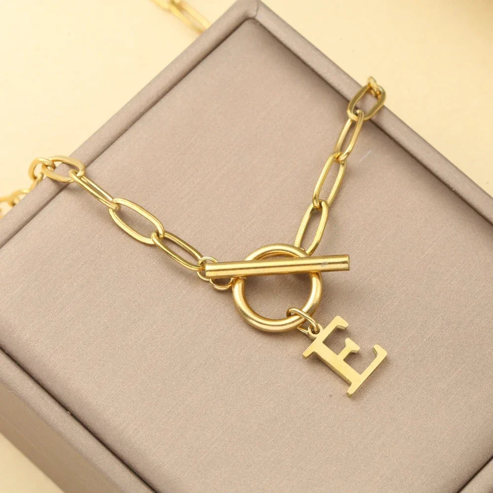 Irene Initial Letter Necklace for Women