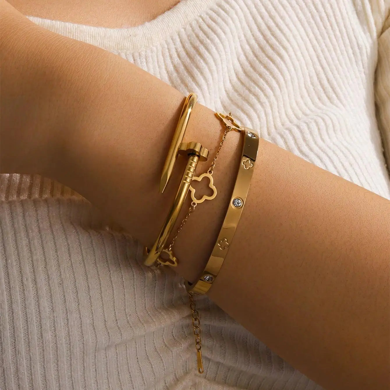 Lucky clover bracelet sets
