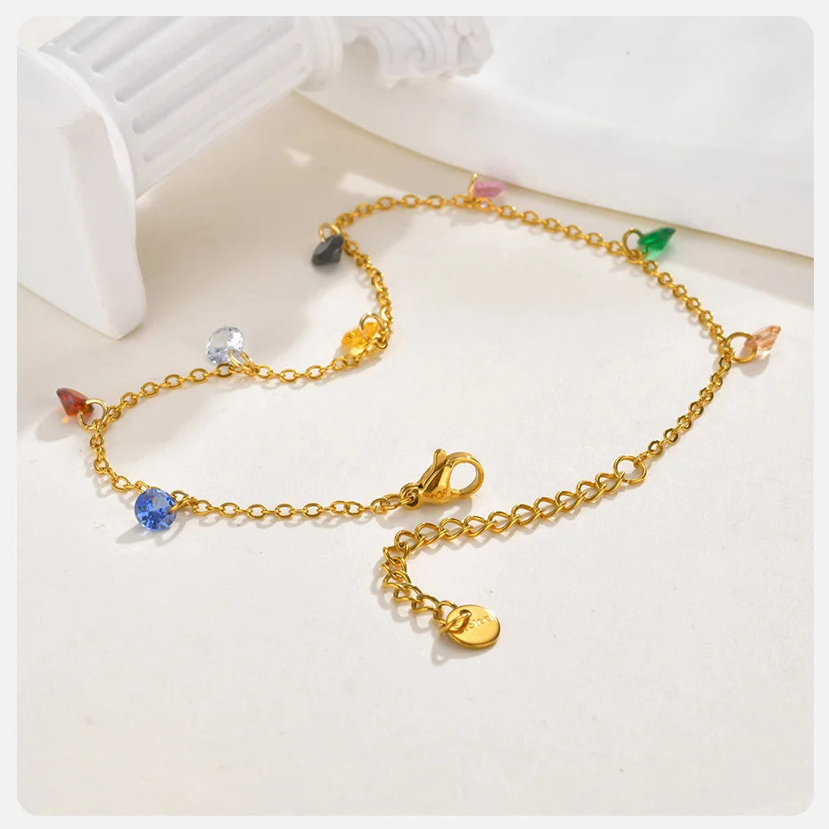 Zircon Summer Anklet