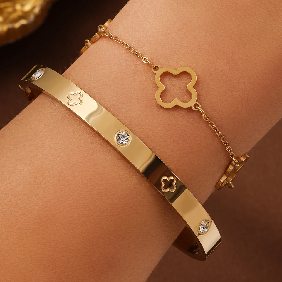 Lucky clover bracelet sets