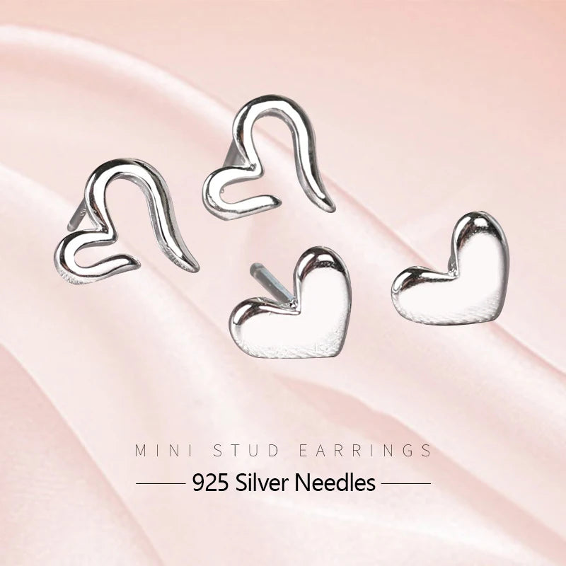 925 Silver Lovely Mini Stud Earrings
