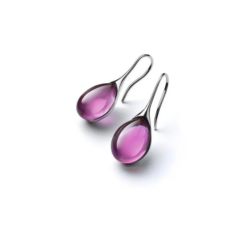 Cat's Eye Stones Colourful Fashion Earrings
