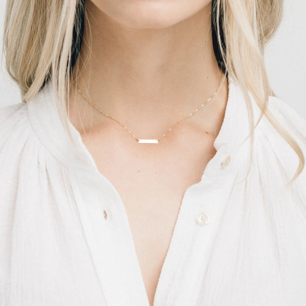 Penelope Minimalist Chokers Stainless Steel Necklace Dainty Gold
