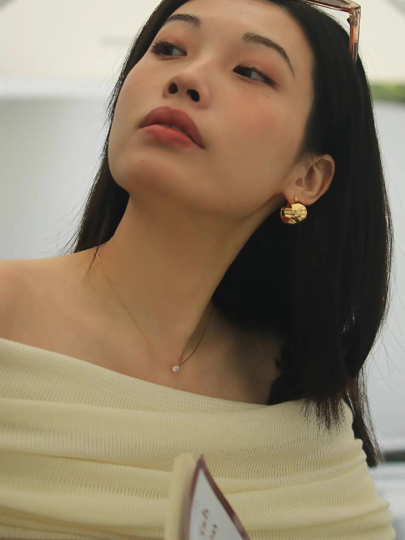 Minimalist Solitaire Zircon Charm Necklace