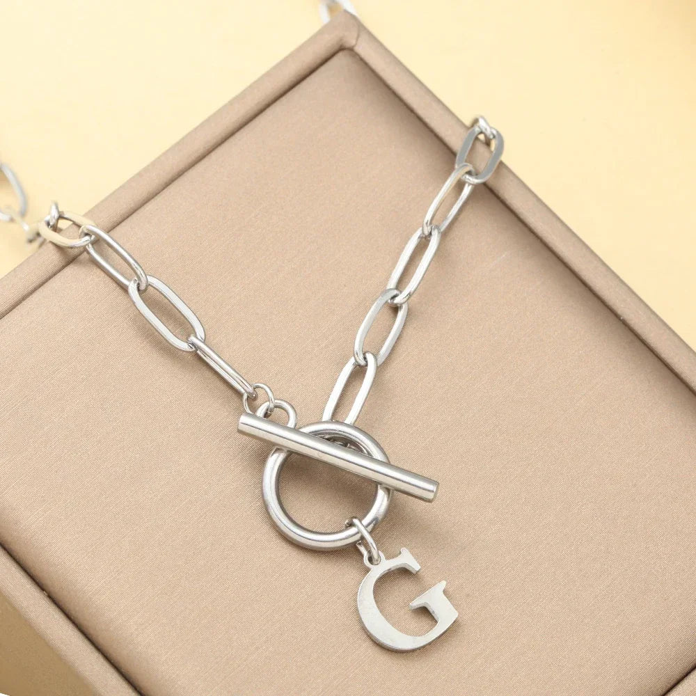 Irene Initial Letter Necklace for Women