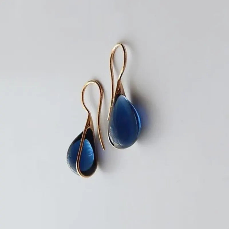 Cat's Eye Stones Colourful Fashion Earrings