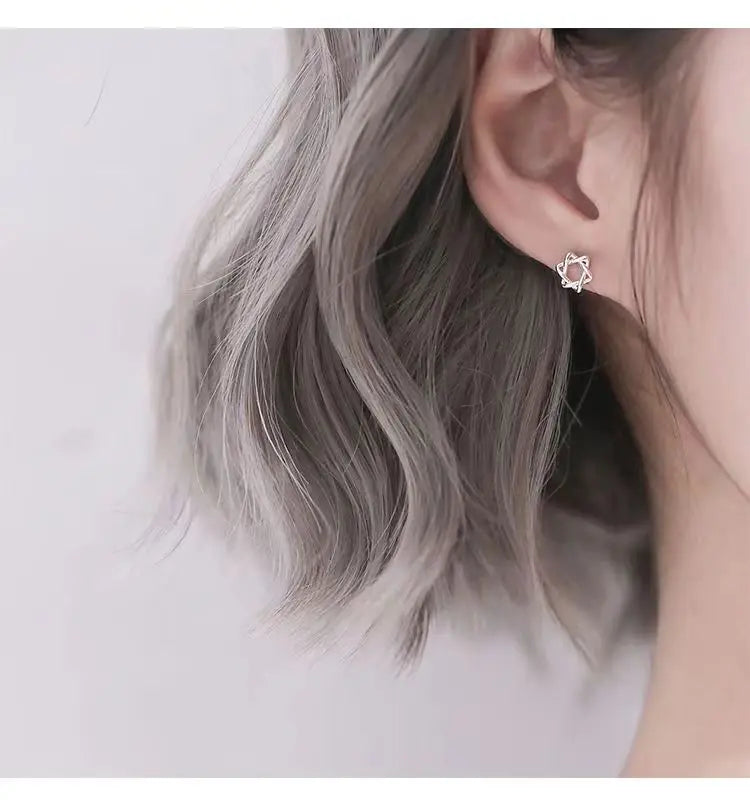925 Silver Lovely Mini Stud Earrings