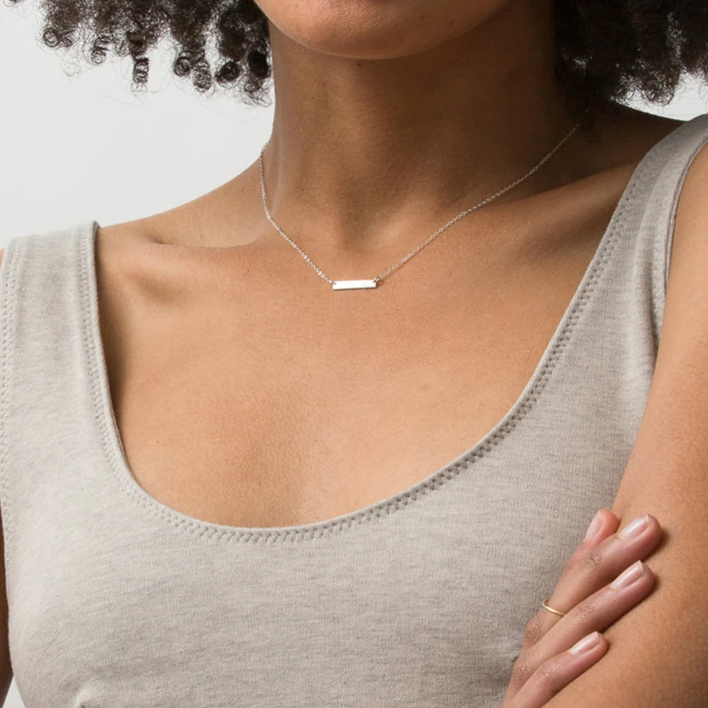 Penelope Minimalist Chokers Stainless Steel Necklace Dainty Gold