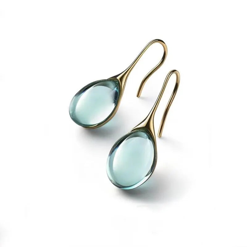 Cat's Eye Stones Colourful Fashion Earrings
