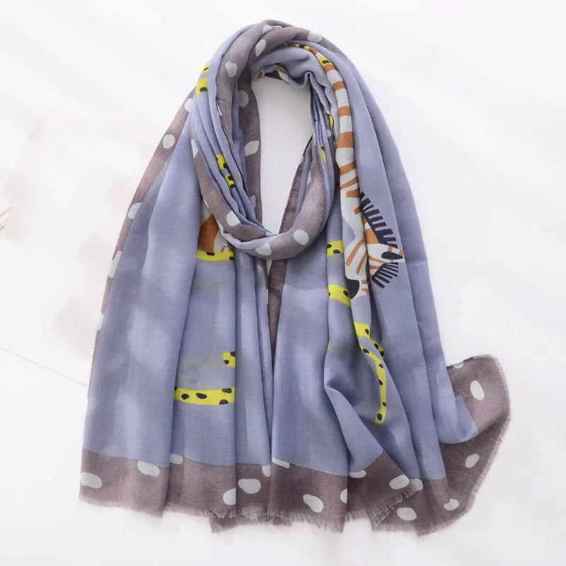 Luxury Scarf Play in Purple