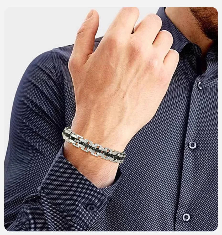 Ares Strap Chain Bracelet for Men Stainless Steel