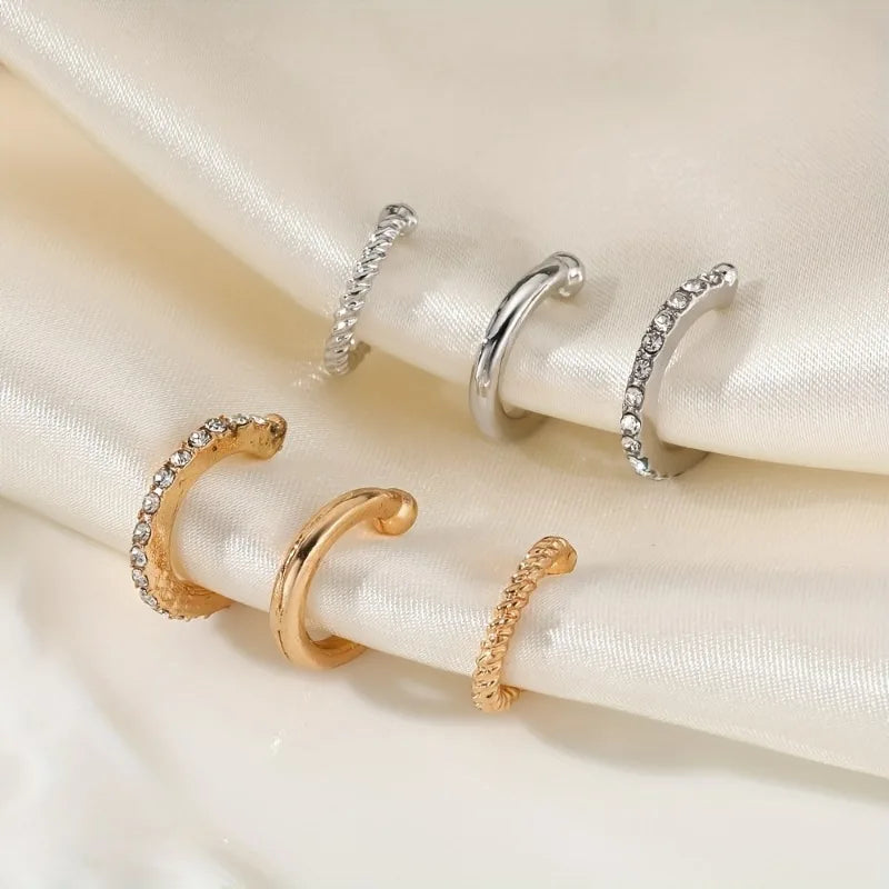 Cleo Korean Design Stainless Steel Clip Earrings No Piercing