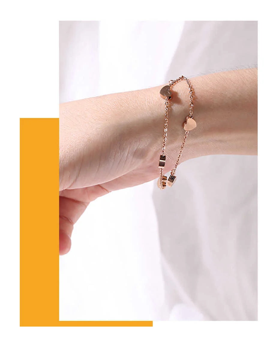 Love Hearts Charm Bracelet