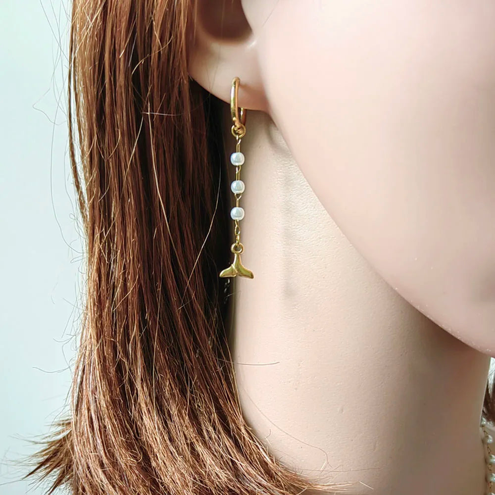 Joanna Stainless Steel Colourful Koi Fish Earrings For Women