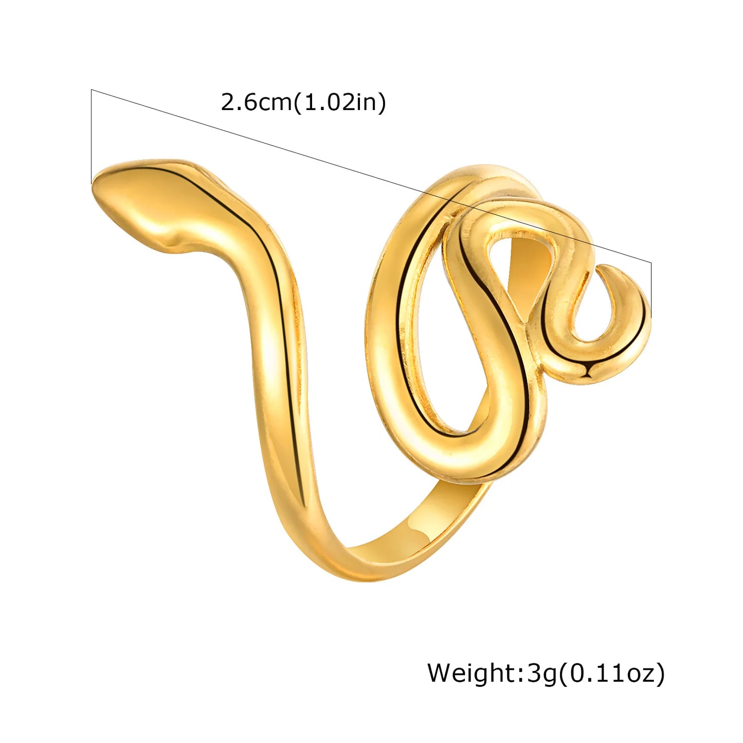 Cleopatra Snake Ring