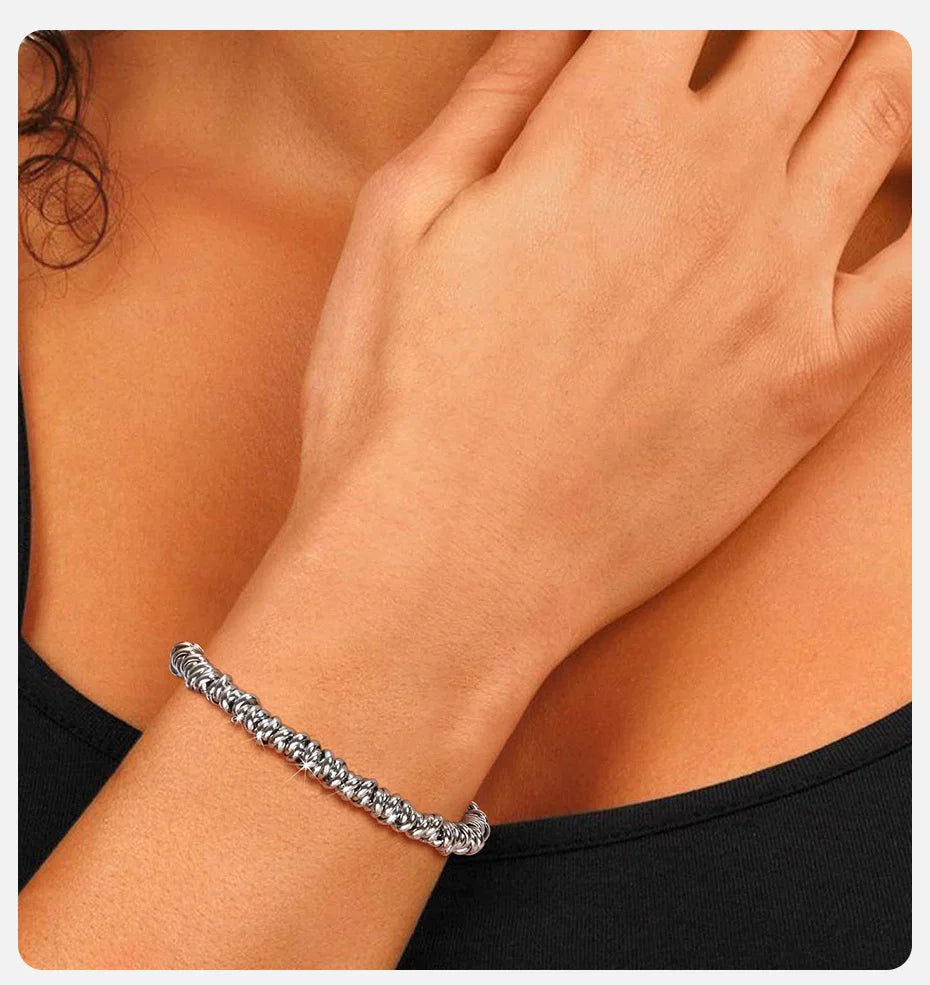 Everlasting Love Unisex Irregular Twisted Stainless Steel Bracelets