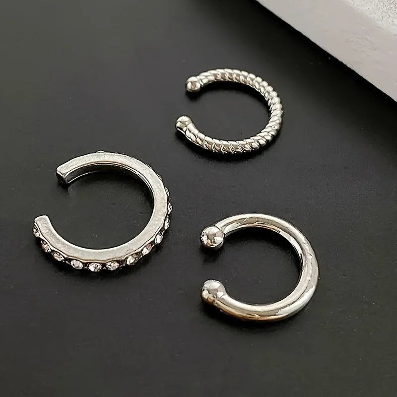 Cleo Korean Design Stainless Steel Clip Earrings No Piercing