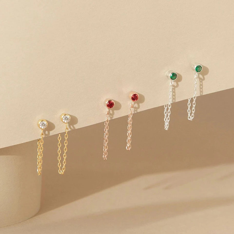 Tonia Birthstone Earrings
