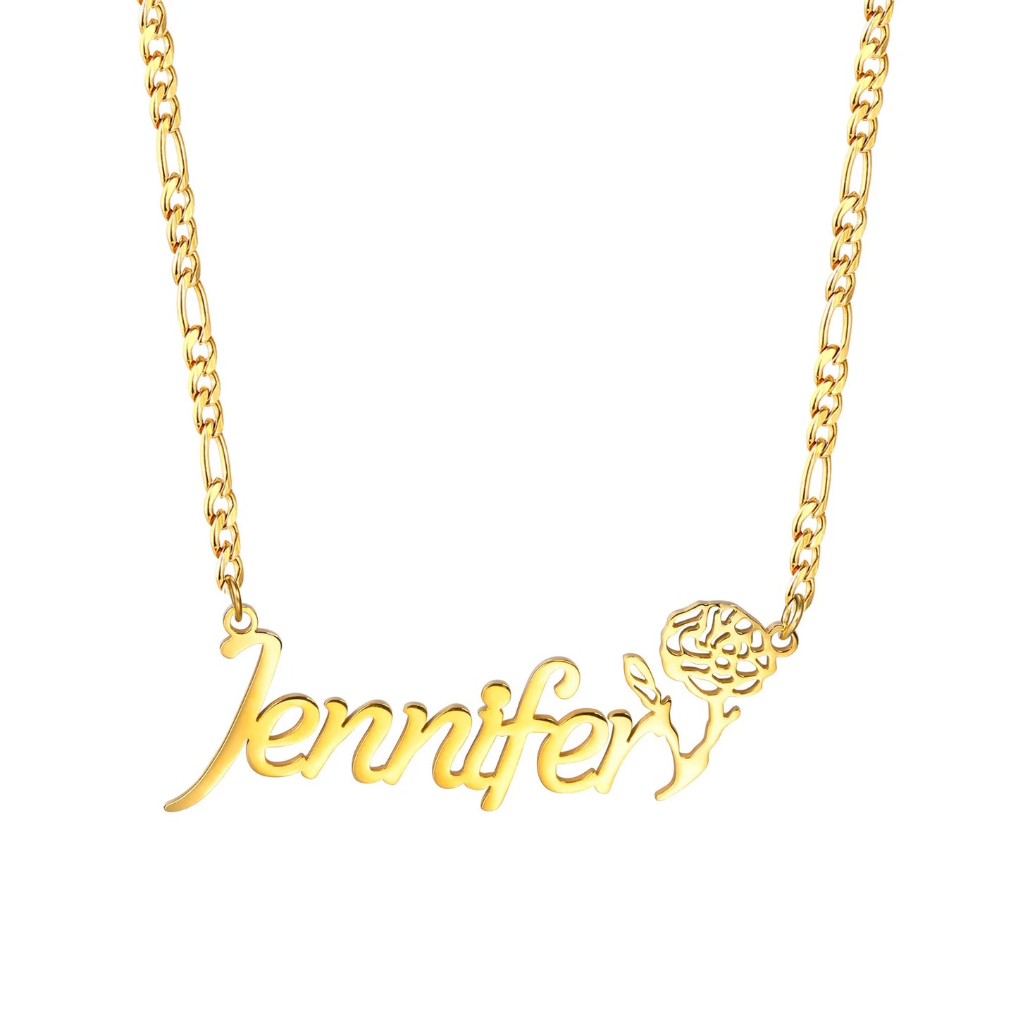 Custom Name Necklaces for Girls and Boys, Stainless Steel