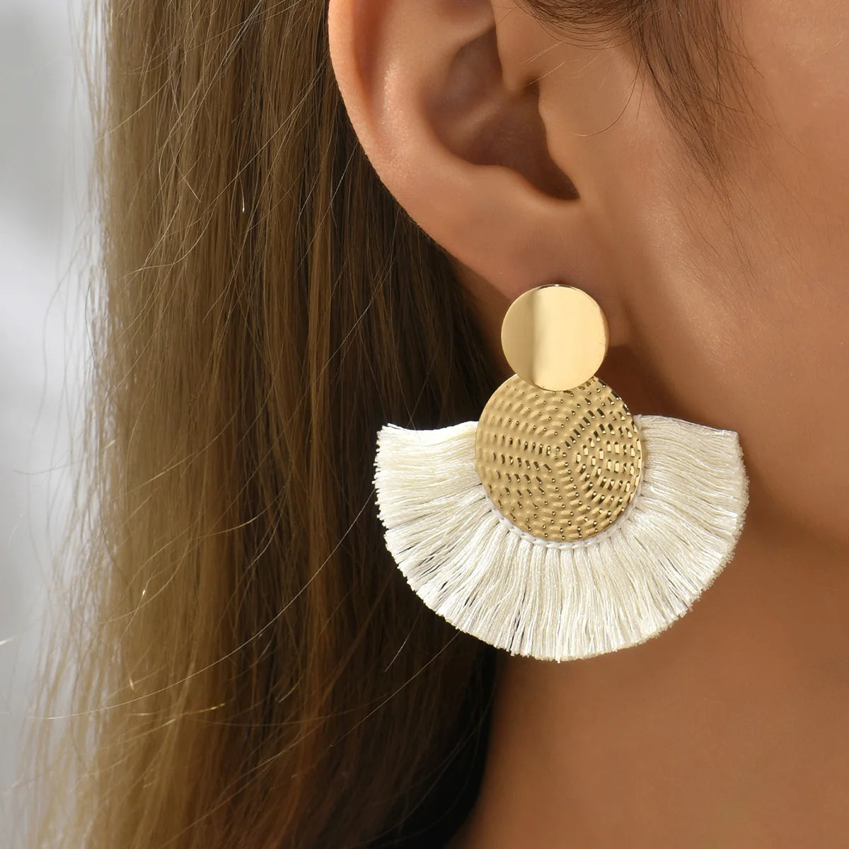 Rita Bohemian Big Tassel Dangle Fringe Female Earrings