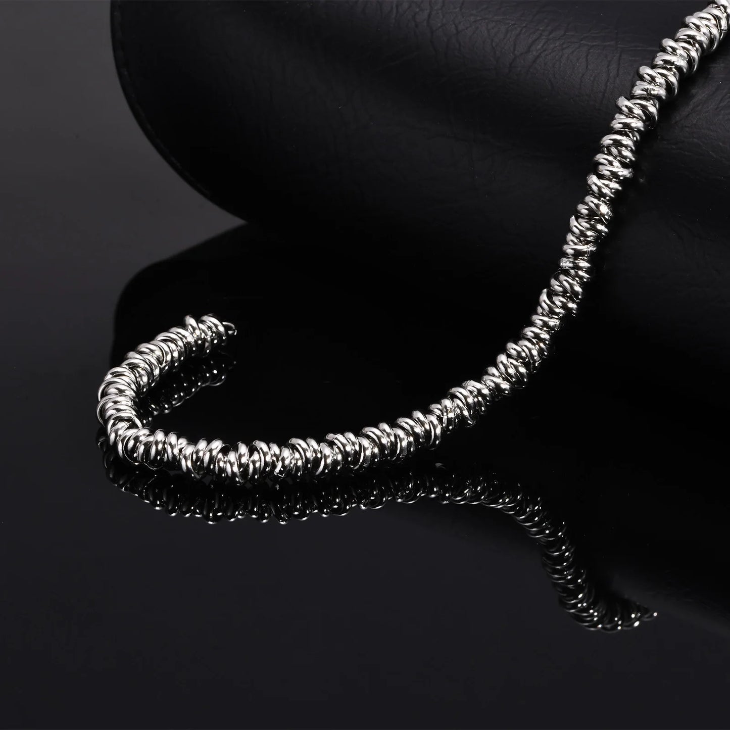 Everlasting Love Unisex Irregular Twisted Stainless Steel Bracelets