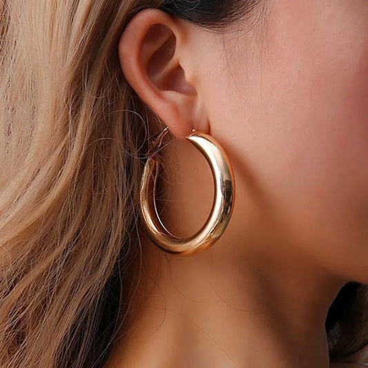 Paulina Large Hoops ( Gold colour)