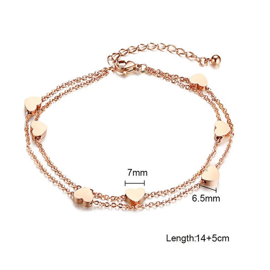 Love Hearts Charm Bracelet