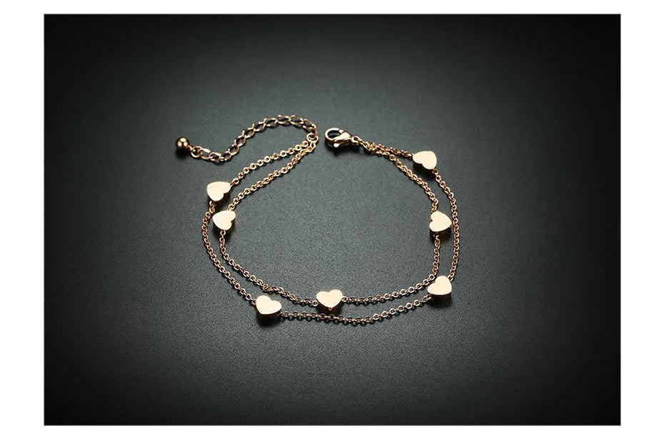 Love Hearts Charm Bracelet