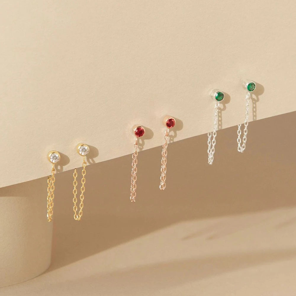 Tonia Birthstone Earrings