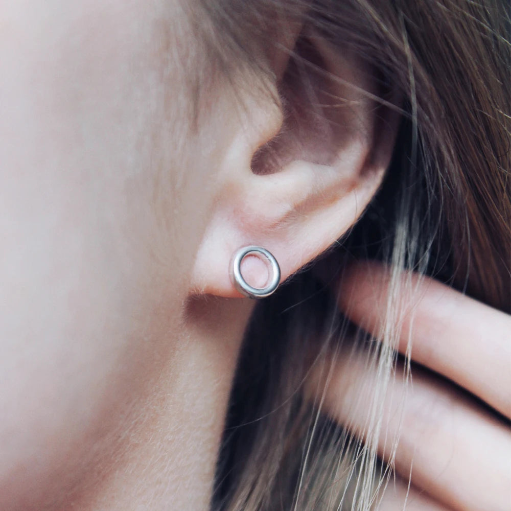 Jasmine Round Stud Earrings