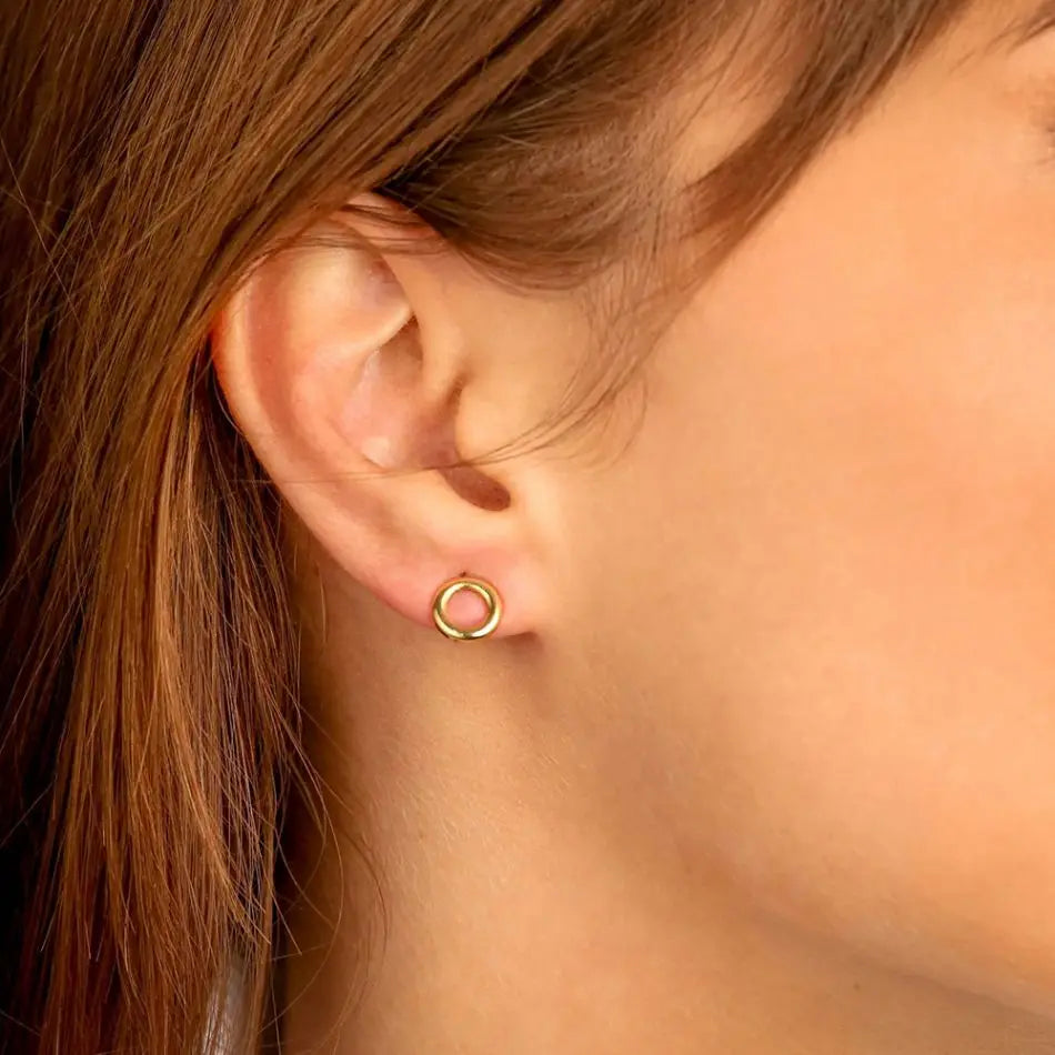 Jasmine Round Stud Earrings