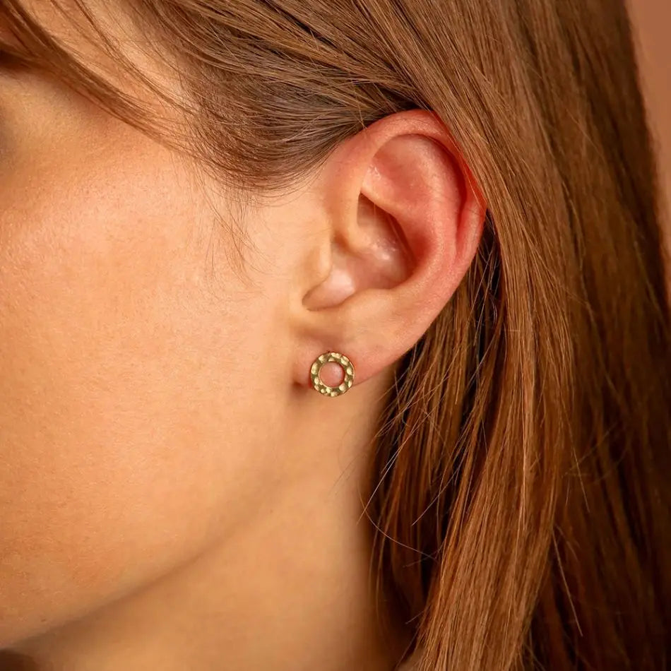 Jasmine Round Stud Earrings