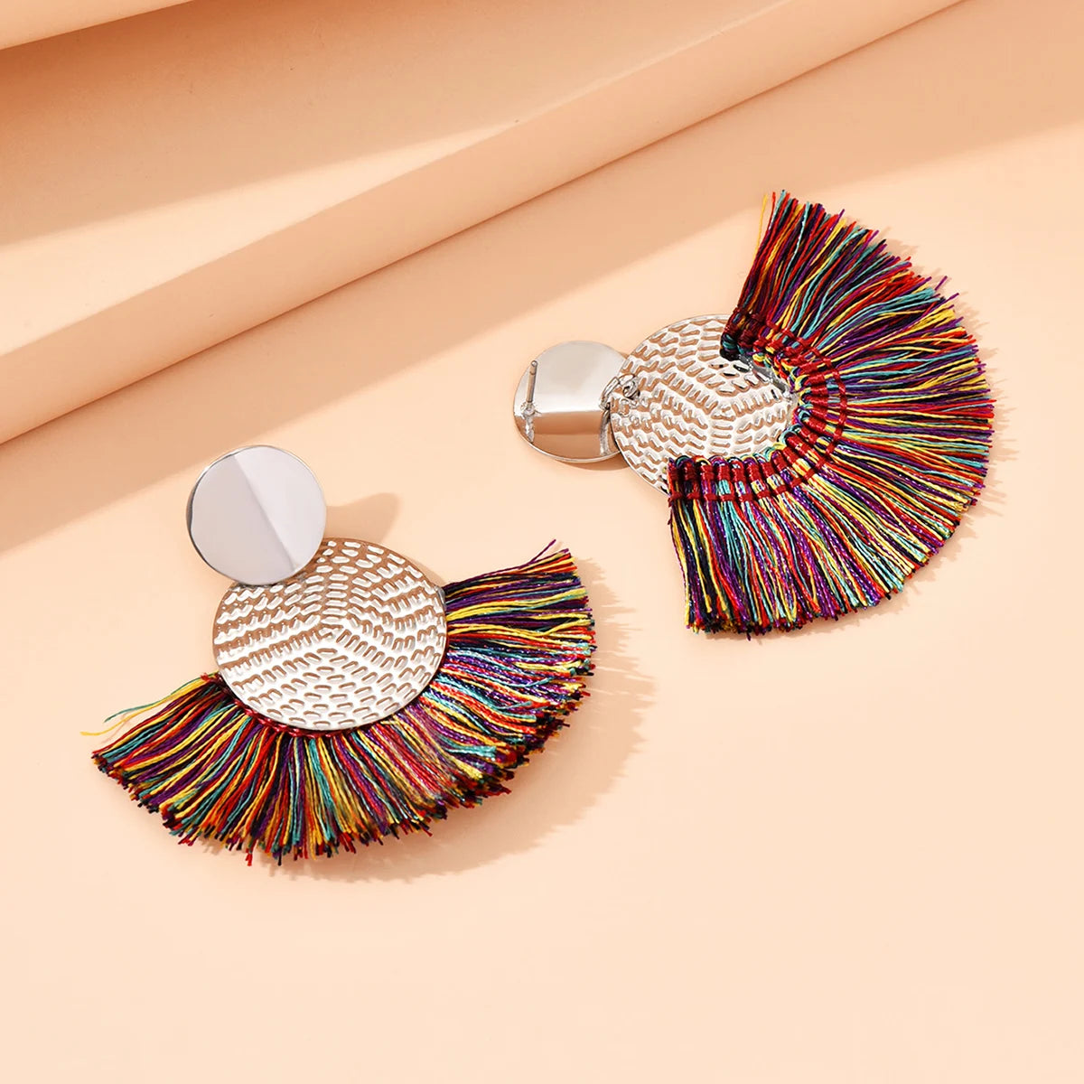 Rita Bohemian Big Tassel Dangle Fringe Female Earrings
