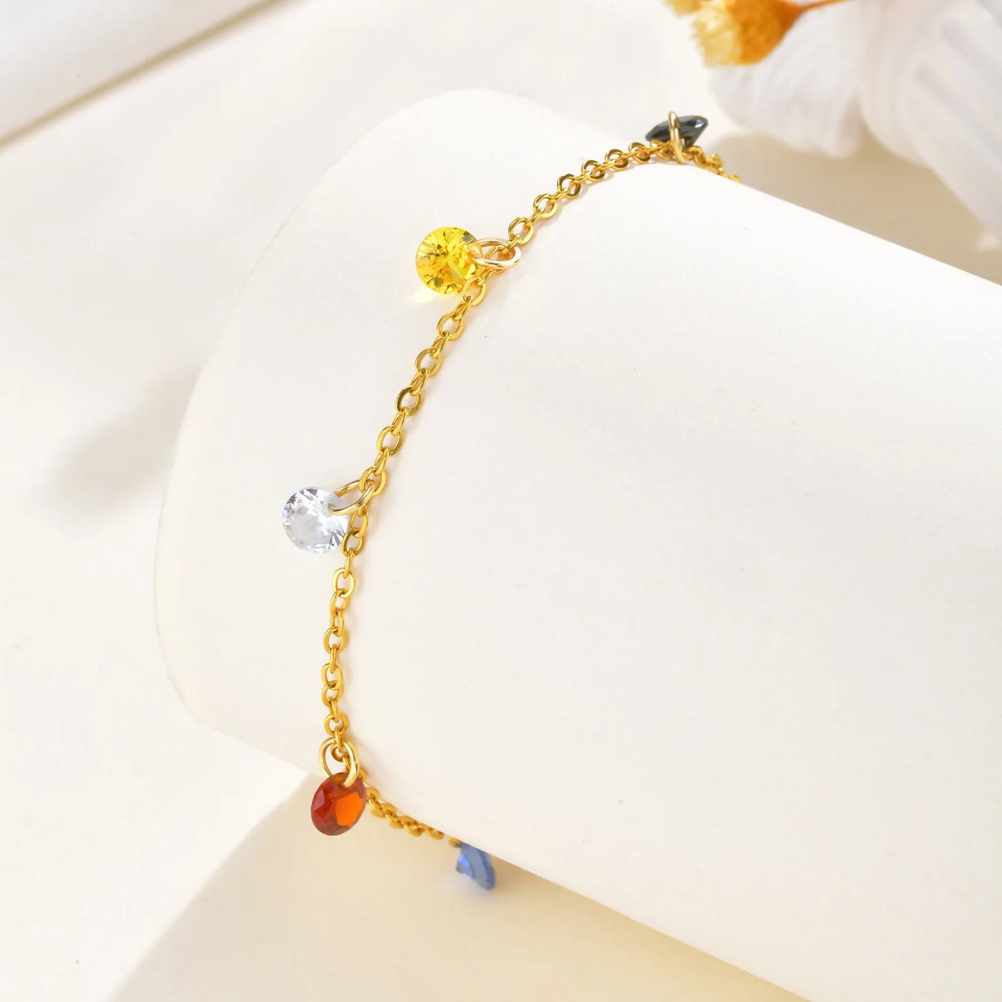 Zircon Summer Anklet