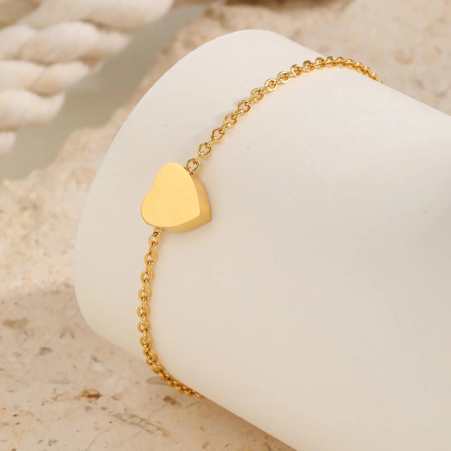 Tiny Heart Charm Anklets for Girls