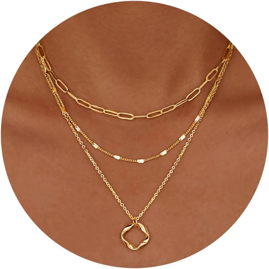 Afroditi layered necklace